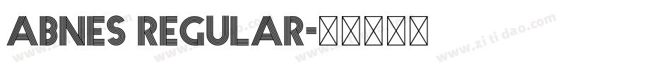 abnes Regular字体转换